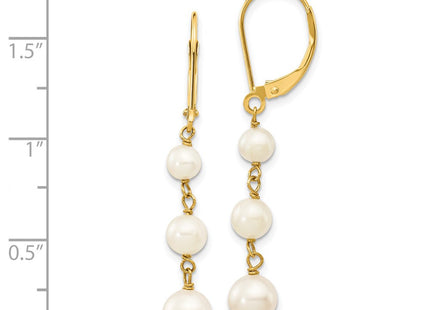 14k Yellow Gold Earrings Style XF569 - Classique Jewelry Inc.