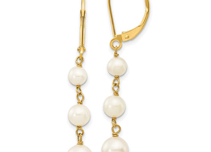 14k Yellow Gold Earrings Style XF569 - Classique Jewelry Inc.