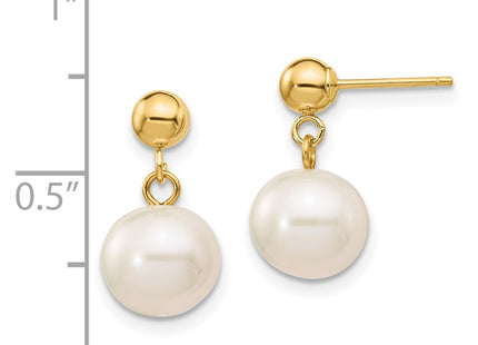 14k Yellow Gold Earrings Style XF570 - Classique Jewelry Inc.