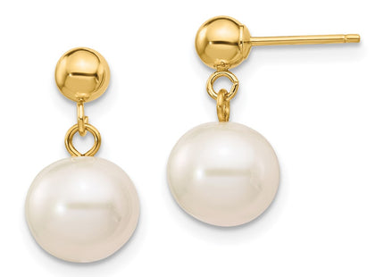 14k Yellow Gold Earrings Style XF570 - Classique Jewelry Inc.