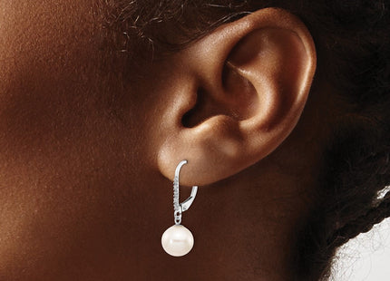 14k White Gold Earrings Style XF571 - Classique Jewelry Inc.