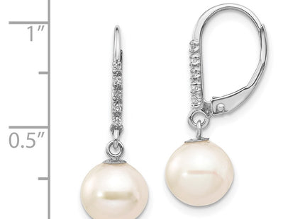 14k White Gold Earrings Style XF571 - Classique Jewelry Inc.