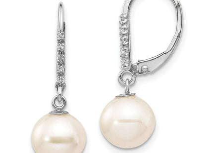 14k White Gold Earrings Style XF571 - Classique Jewelry Inc.