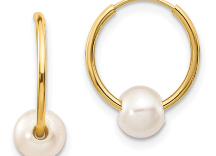 14k Yellow Gold Earrings Style XF590EW - Classique Jewelry Inc.