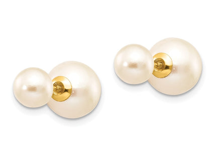 14k Yellow Gold Earrings Style XF591EWW - Classique Jewelry Inc.