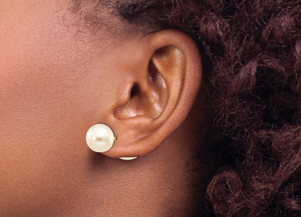 14k Yellow Gold Earrings Style XF591EWW - Classique Jewelry Inc.