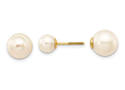 14k Yellow Gold Earrings Style XF591EWW - Classique Jewelry Inc.