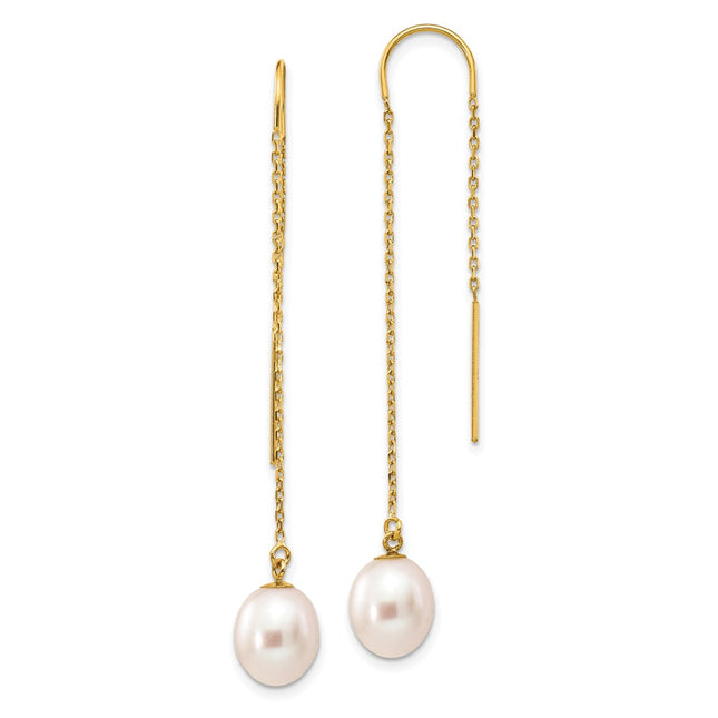 14k Yellow Gold Earrings Style XF593EW - Classique Jewelry Inc.
