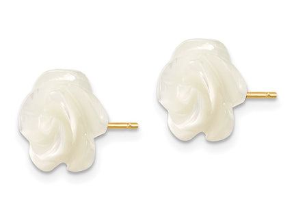 14k Yellow Gold Earrings Style XF594EW - Classique Jewelry Inc.