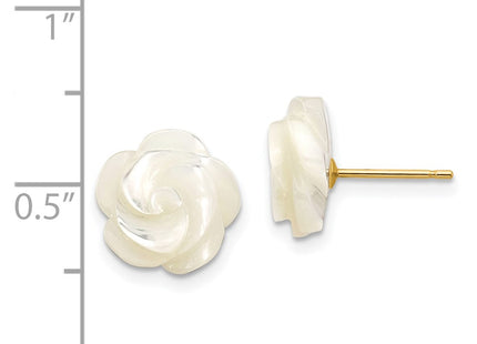 14k Yellow Gold Earrings Style XF594EW - Classique Jewelry Inc.