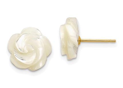 14k Yellow Gold Earrings Style XF594EW - Classique Jewelry Inc.