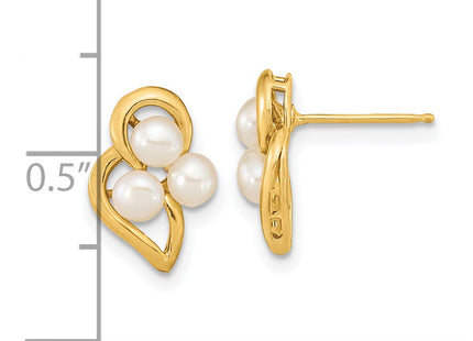 14k Yellow Gold Earrings Style XF602E - Classique Jewelry Inc.