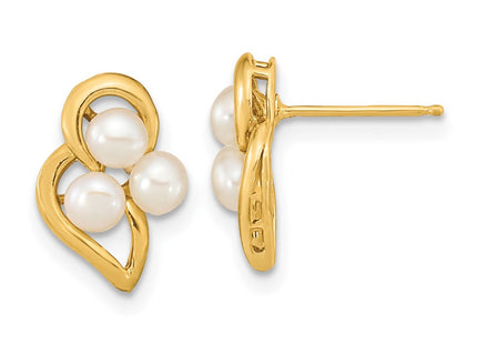 14k Yellow Gold Earrings Style XF602E - Classique Jewelry Inc.