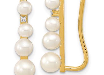 14k Yellow Gold Earrings Style XF633E - Classique Jewelry Inc.