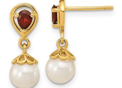 14k Yellow Gold Earrings Style XF643GA - Classique Jewelry Inc.