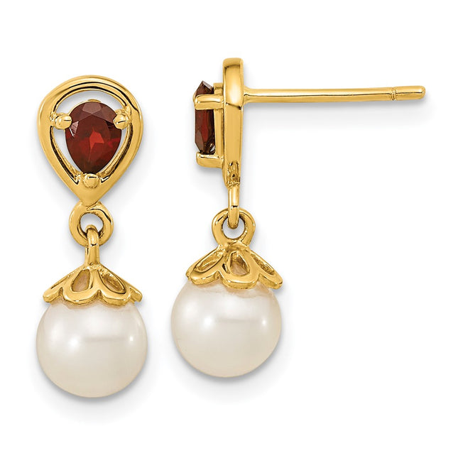 14k Yellow Gold Earrings Style XF643GA - Classique Jewelry Inc.