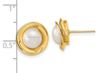 14k Yellow Gold Earrings Style XF646E - Classique Jewelry Inc.