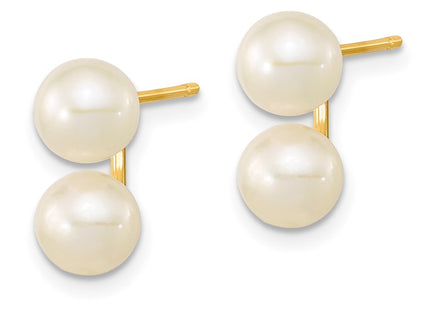 14k Yellow Gold Earrings Style XF648E - Classique Jewelry Inc.