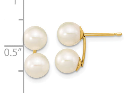 14k Yellow Gold Earrings Style XF648E - Classique Jewelry Inc.