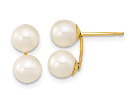 14k Yellow Gold Earrings Style XF648E - Classique Jewelry Inc.