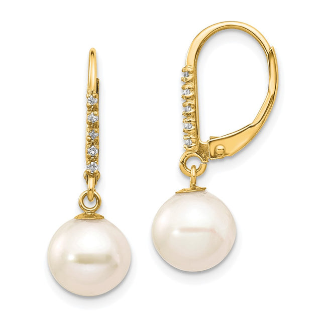 14k Yellow Gold Earrings Style XF649E - Classique Jewelry Inc.