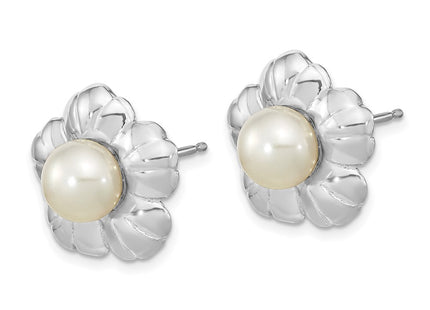 14k White Gold Earrings Style XF651E - Classique Jewelry Inc.