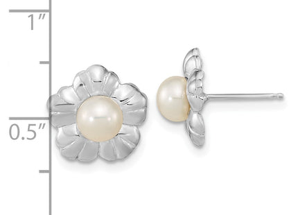 14k White Gold Earrings Style XF651E - Classique Jewelry Inc.