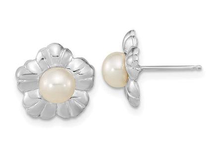 14k White Gold Earrings Style XF651E - Classique Jewelry Inc.