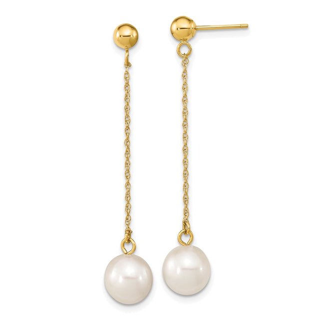 14k Yellow Gold Earrings Style XF652E - Classique Jewelry Inc.