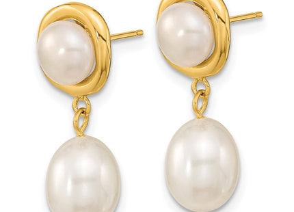 14k Yellow Gold Earrings Style XF669E - Classique Jewelry Inc.
