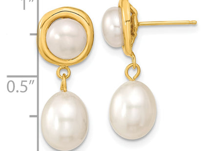 14k Yellow Gold Earrings Style XF669E - Classique Jewelry Inc.