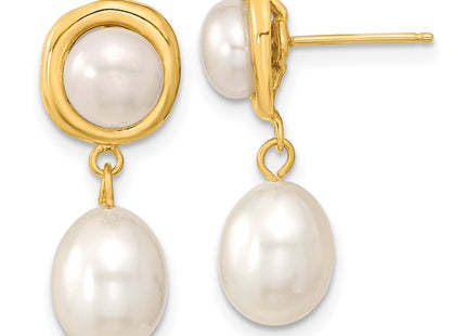 14k Yellow Gold Earrings Style XF669E - Classique Jewelry Inc.