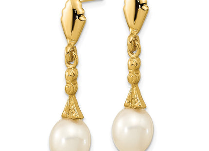 14k Yellow Gold Earrings Style XF675E - Classique Jewelry Inc.