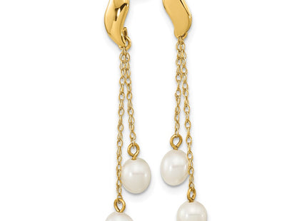 14k Yellow Gold Earrings Style XF677E - Classique Jewelry Inc.