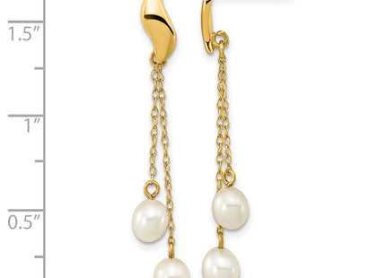 14k Yellow Gold Earrings Style XF677E - Classique Jewelry Inc.