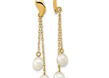 14k Yellow Gold Earrings Style XF677E - Classique Jewelry Inc.