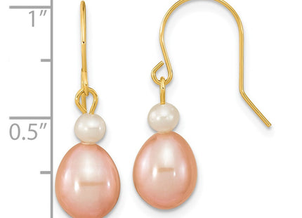 14k Yellow Gold Earrings Style XF679E - Classique Jewelry Inc.