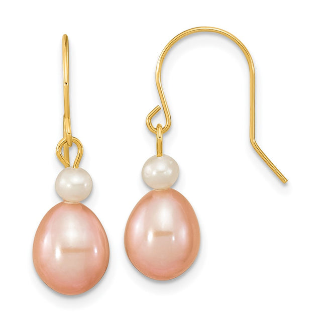 14k Yellow Gold Earrings Style XF679E - Classique Jewelry Inc.