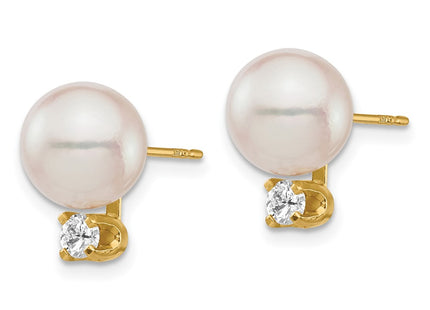 14k Yellow Gold Earrings Style XF682E - Classique Jewelry Inc.