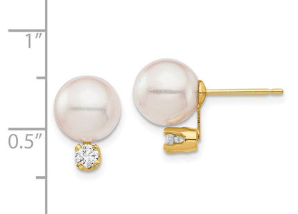 14k Yellow Gold Earrings Style XF682E - Classique Jewelry Inc.