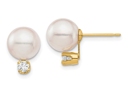 14k Yellow Gold Earrings Style XF682E - Classique Jewelry Inc.