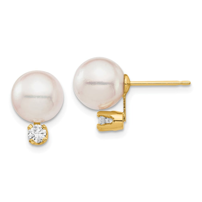 14k Yellow Gold Earrings Style XF682E - Classique Jewelry Inc.