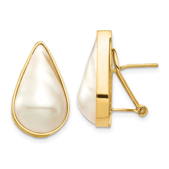 14k Yellow Gold Earrings Style XF684E - Classique Jewelry Inc.