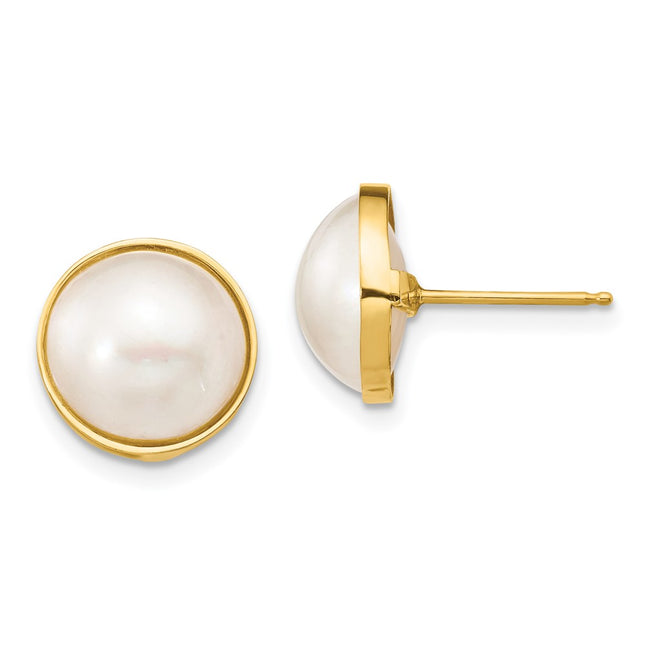14k Yellow Gold Earrings Style XF685E - Classique Jewelry Inc.