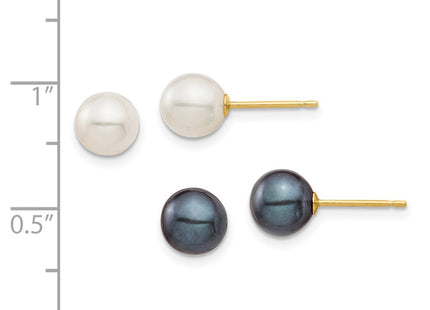 14k Yellow Gold Earrings Style XF690ESET - Classique Jewelry Inc.