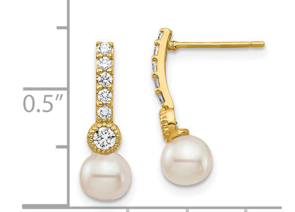 14k Yellow Gold Earrings Style XF692E - Classique Jewelry Inc.