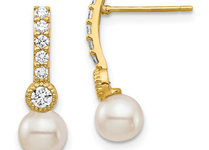 14k Yellow Gold Earrings Style XF692E - Classique Jewelry Inc.