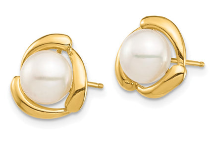 14k Yellow Gold Earrings Style XF694E - Classique Jewelry Inc.