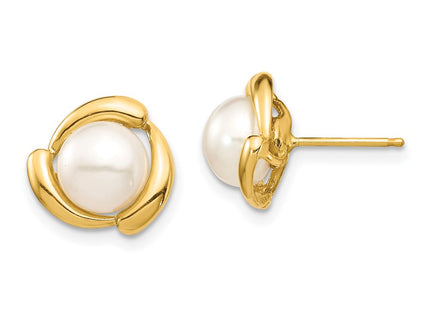 14k Yellow Gold Earrings Style XF694E - Classique Jewelry Inc.