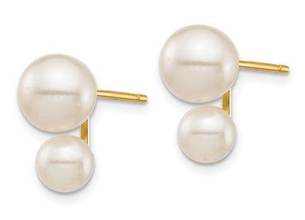 14k Yellow Gold Earrings Style XF698E - Classique Jewelry Inc.